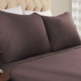 Solid Flannel Cotton Soft Fuzzy Pillowcases, Set of 2