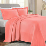 Solitaire Jacquard Matelassé Cotton Diamond Solitaire Bedspread Set