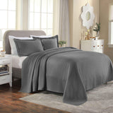 Solitaire Jacquard Matelassé Cotton Diamond Solitaire Bedspread Set