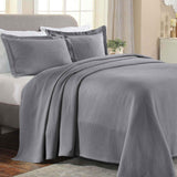 Solitaire Jacquard Matelassé Cotton Diamond Solitaire Bedspread Set
