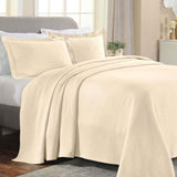 Solitaire Jacquard Matelassé Cotton Diamond Solitaire Bedspread Set