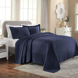 Solitaire Jacquard Matelassé Cotton Diamond Solitaire Bedspread Set