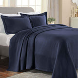 Solitaire Jacquard Matelassé Cotton Diamond Solitaire Bedspread Set