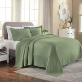 Solitaire Jacquard Matelassé Cotton Diamond Solitaire Bedspread Set