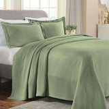 Solitaire Jacquard Matelassé Cotton Diamond Solitaire Bedspread Set