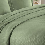 Solitaire Jacquard Matelassé Cotton Diamond Solitaire Bedspread Set