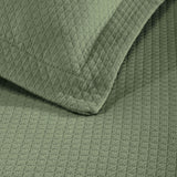 Solitaire Jacquard Matelassé Cotton Diamond Solitaire Bedspread Set