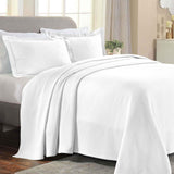 Solitaire Jacquard Matelassé Cotton Diamond Solitaire Bedspread Set