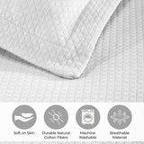Solitaire Jacquard Matelassé Cotton Diamond Solitaire Bedspread Set