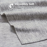 Superior Melange Flannel Cotton Two-Toned Fuzzy Pillowcases, Set of 2