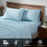 Superior Melange Flannel Cotton Two-Toned Fuzzy Pillowcases, Set of 2