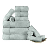 Superior Premium Turkish Cotton Assorted 12-Piece Towel Set