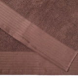 Turkish Cotton Jacquard Herringbone and Solid 8 Piece Towel Set