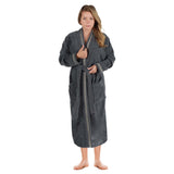 Turkish Cotton Terry Kimono Embroidered Super-Soft Unisex Bathrobe