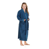 Turkish Cotton Terry Kimono Embroidered Super-Soft Unisex Bathrobe