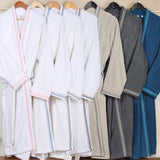 Turkish Cotton Terry Kimono Embroidered Super-Soft Unisex Bathrobe
