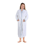 Turkish Cotton Terry Kimono Embroidered Super-Soft Unisex Bathrobe