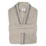 Turkish Cotton Terry Kimono Embroidered Super-Soft Unisex Bathrobe