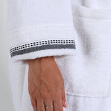 Turkish Cotton Terry Kimono Embroidered Super-Soft Unisex Bathrobe