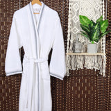 Turkish Cotton Terry Kimono Embroidered Super-Soft Unisex Bathrobe