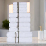 Ultra-Plush Turkish Cotton Absorbent Solid Assorted 10 Piece Towel Set