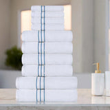 Ultra-Plush Turkish Cotton Absorbent Solid Assorted 10 Piece Towel Set