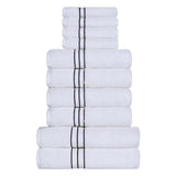 Ultra-Plush Turkish Cotton Absorbent Solid Assorted 10 Piece Towel Set