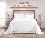 Victory Cotton Matelasse Scrolling Medallion Airy Bedspread Set