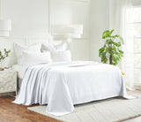 Waffle Weave Honeycomb Knit Soft Solid Textured Cotton Blanket