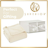 Waffle Weave Honeycomb Knit Soft Solid Textured Cotton Blanket