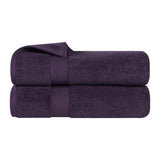 Zero Twist Cotton Ultra-Soft Absorbent Bath Towel Set of 2