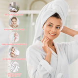 Zero Twist Cotton Ultra-Soft Absorbent Bath Towel Set of 2